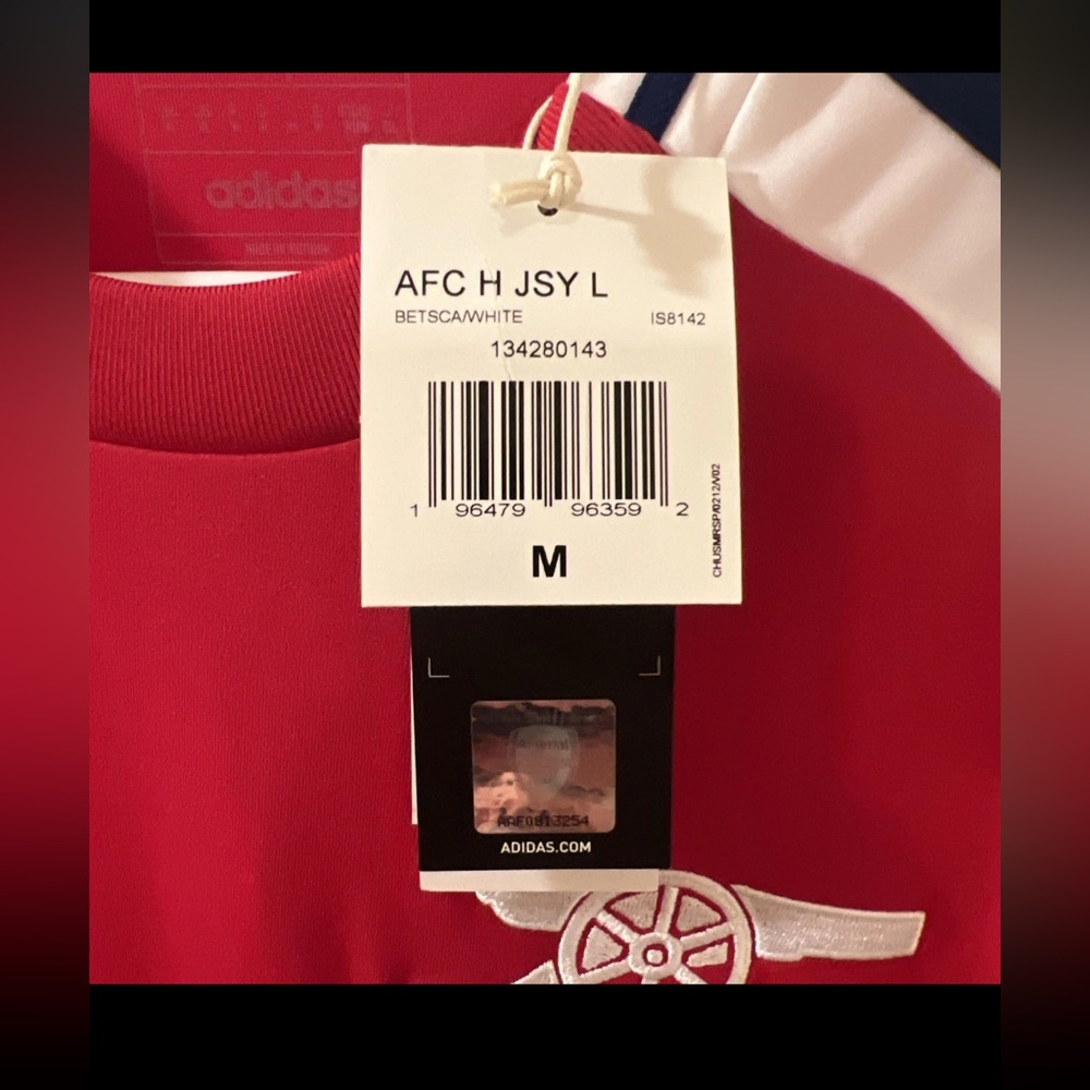 Adidas Arsenal Martin Odegaard EPL Jersey Slim Fit Size Medium - Picture 9 of 10